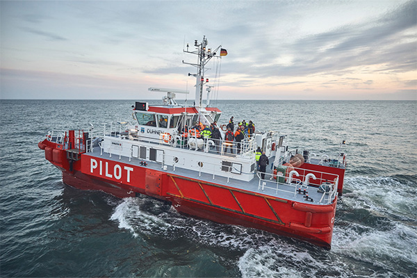 Pilotboot auf dem Wasser